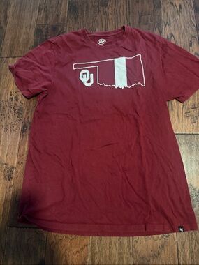 '47 Brand Crimson Oklahoma State Graphic Short Sleeve Tee